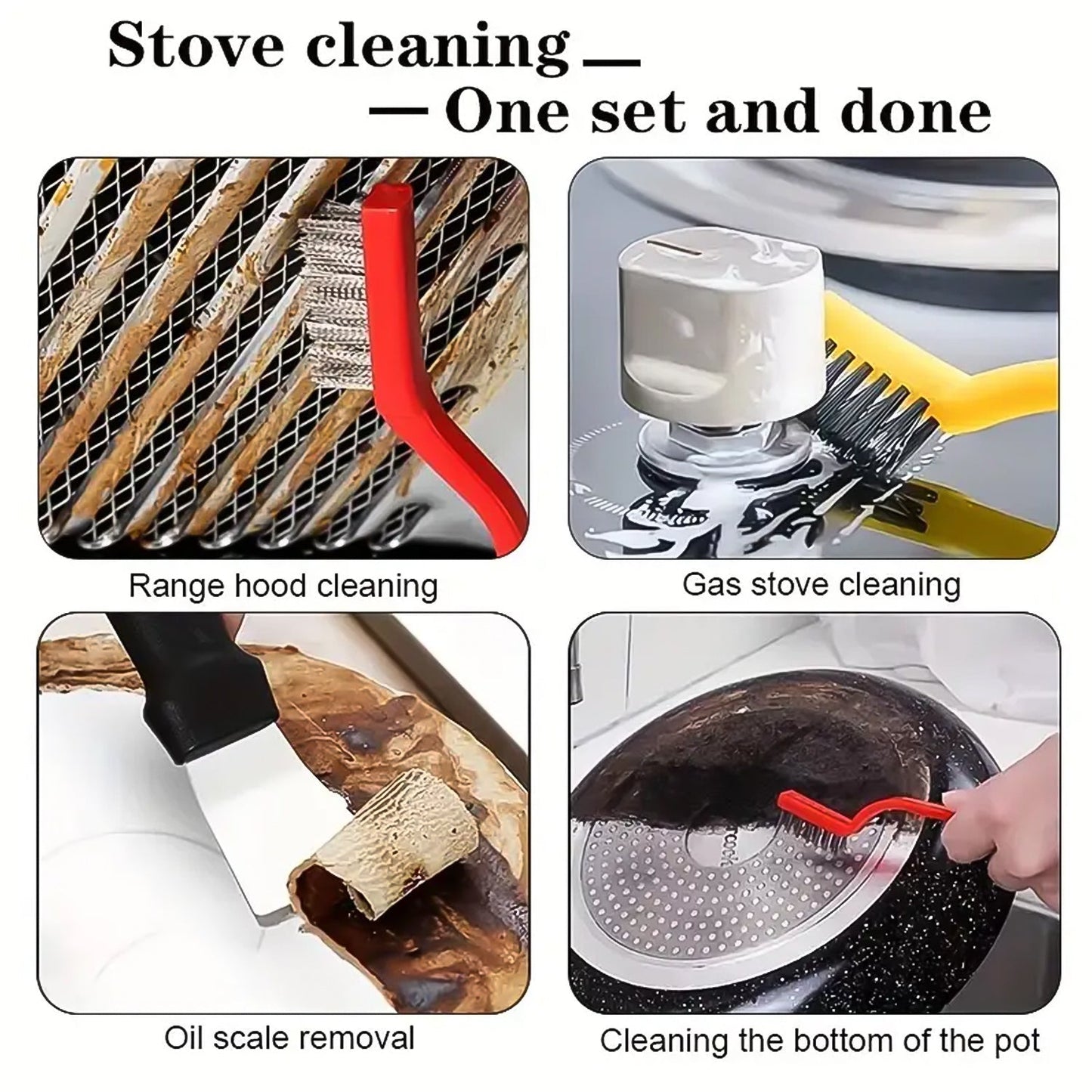 Wire Brush and Scraper Set – 5 Pcs for Rust, Paint & Dirt Removal