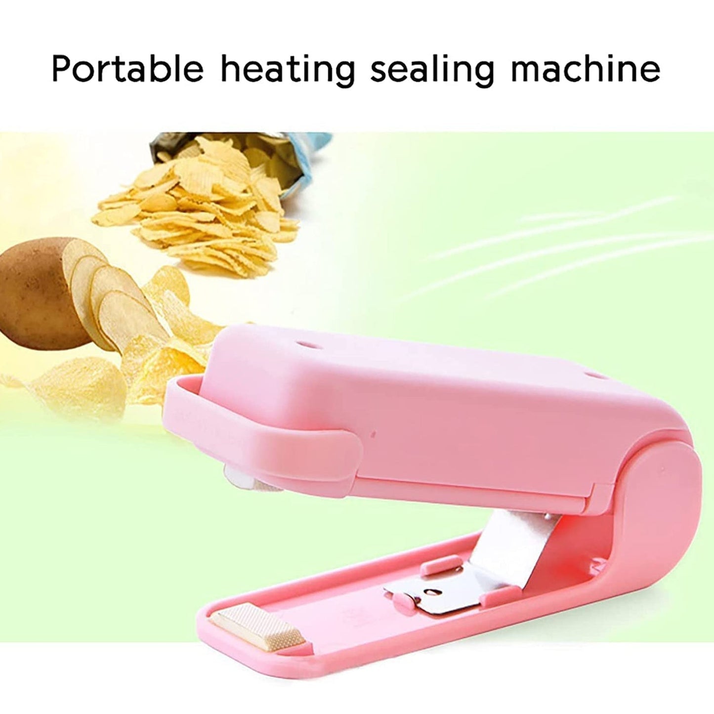 Portable Mini Handheld Heat Sealing Machine for Plastic Bags – Battery Operated (2 AA, Not Included)