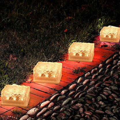 Solar Ice Cube Garden Light for Pathways & Décor (1 Pc)