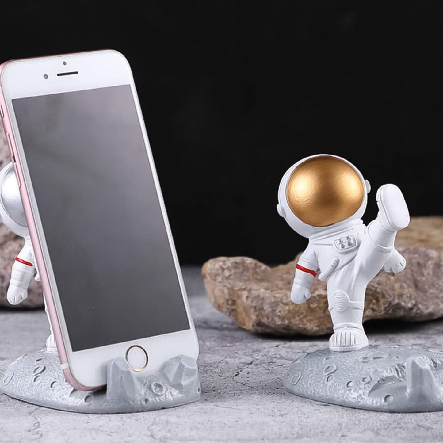 Astronaut Mobile Holder | 3D Resin Phone Stand for Desk & Car (1 Pc)