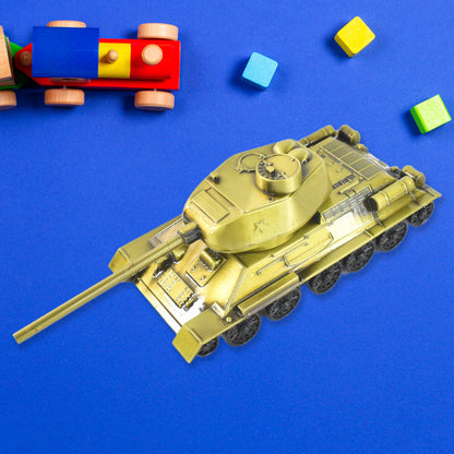 Retro Iron Art Tank Model, Nostalgia Tank Crafts Home Decor Ornament (Metal)