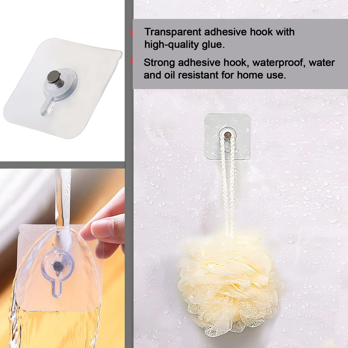 Adhesive Wall Hook for Photo Frames and Hanging Items – No Drill, Damage-Free (10 pcs)