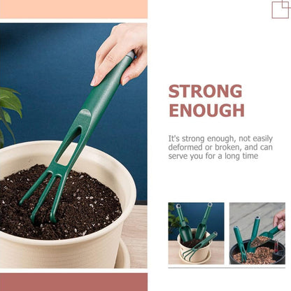 Heavy-Duty Garden Trowel & Hand Cultivator Set – Digging & Planting Tools - Set of 3