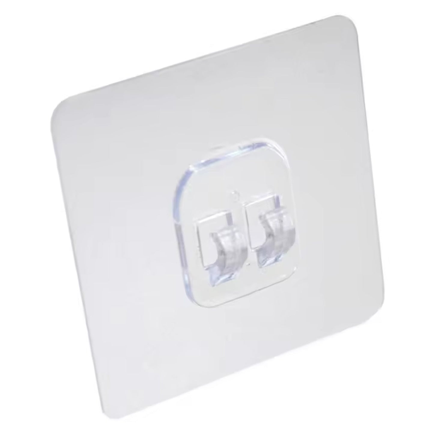 Self Adhesive Wall Hook for Racks – No-Drill, Waterproof, Transparent (5 pcs)