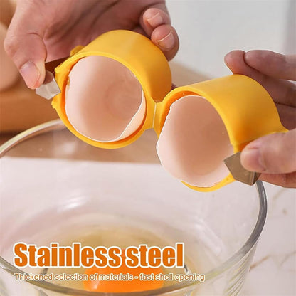 Handheld Egg Shell Opener and Egg Cracker Tool For Raw Eggs