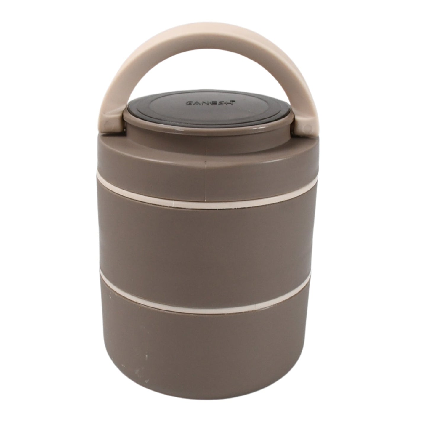 Ganesh Smart Stack 2-Layer Stainless Steel Leakproof Lunch Box – Multicolor