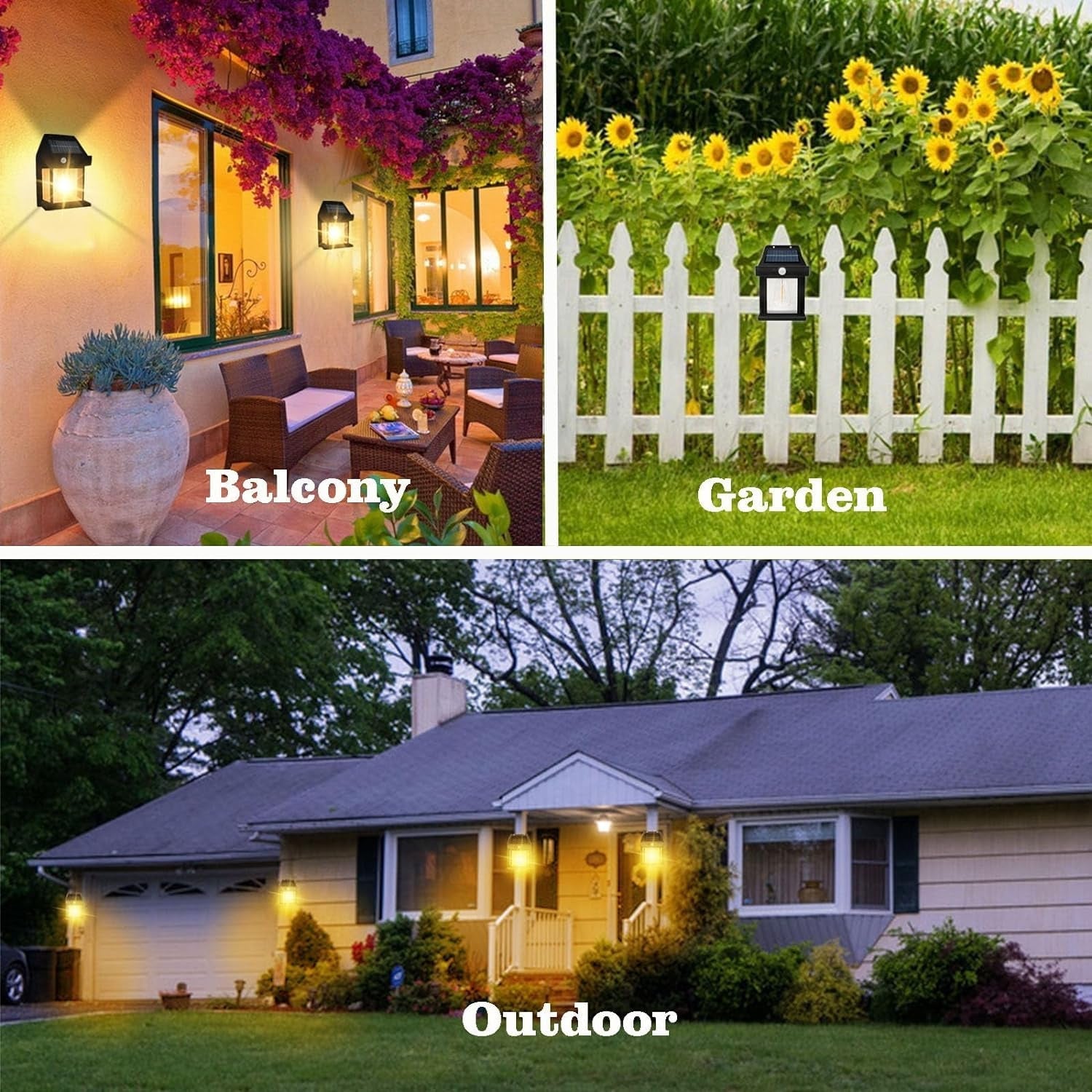 Solar Wall Lantern – Wireless Motion Sensor Dusk-to-Dawn Light