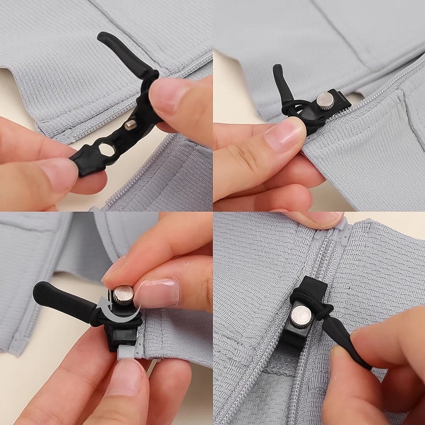 Portable Universal Detachable Zipper Slider for Bags, Coats & More (1 Pc)