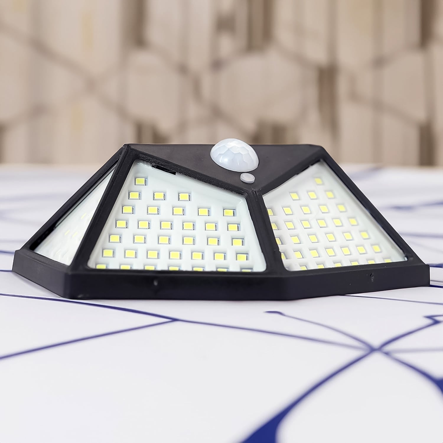 Outdoor Solar Lamp – 100 LED 120 Degrees Motion Sensor Wall Light