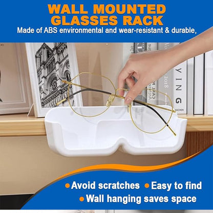 Wall Mount Sunglass Organizer – 2 Pcs Set with Adhesive Stickers