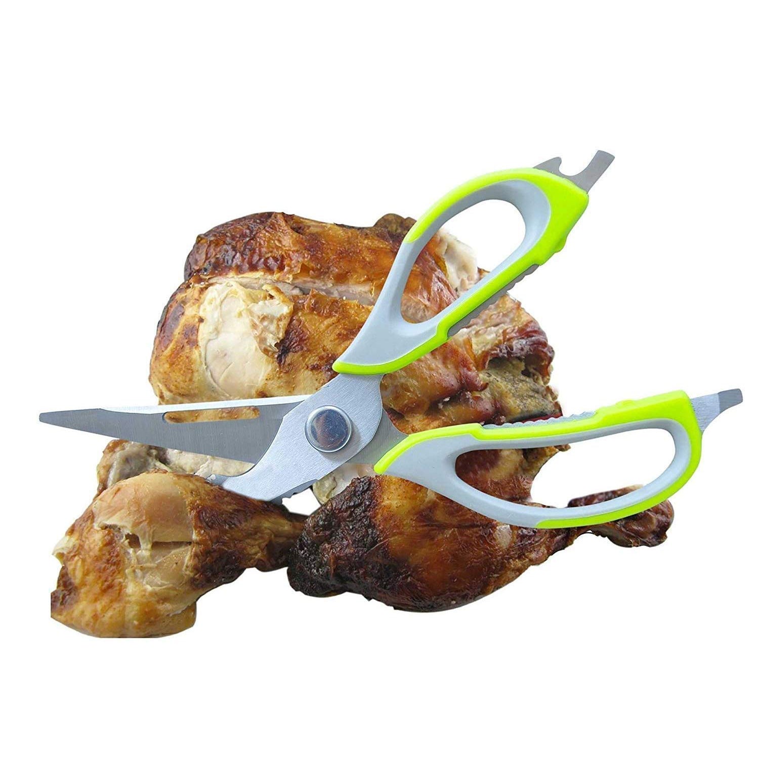 Multi-Purpose Stainless Steel Kitchen Shears with Magnetic Holder