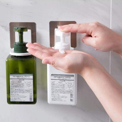 Wall-Mounted Adhesive Hook for Shampoo Bottles & Soap – Strong Hold (1 Pc)