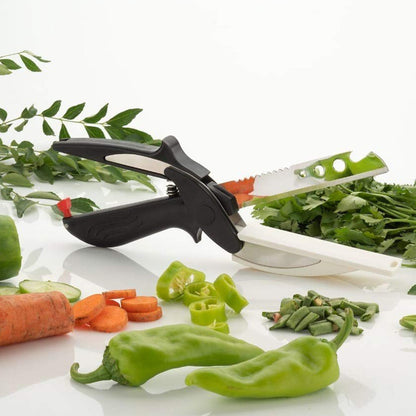 Stainless Steel 4-in-1 Clever Cutter – Black
