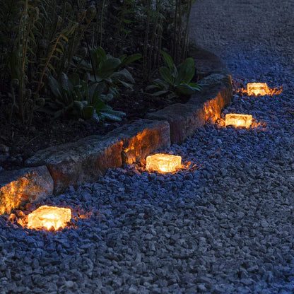 Solar Ice Cube Garden Light for Pathways & Décor (1 Pc)