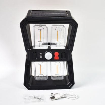 Solar Wall Lantern Light with Motion Sensor & 3 Lighting Modes (1pc)