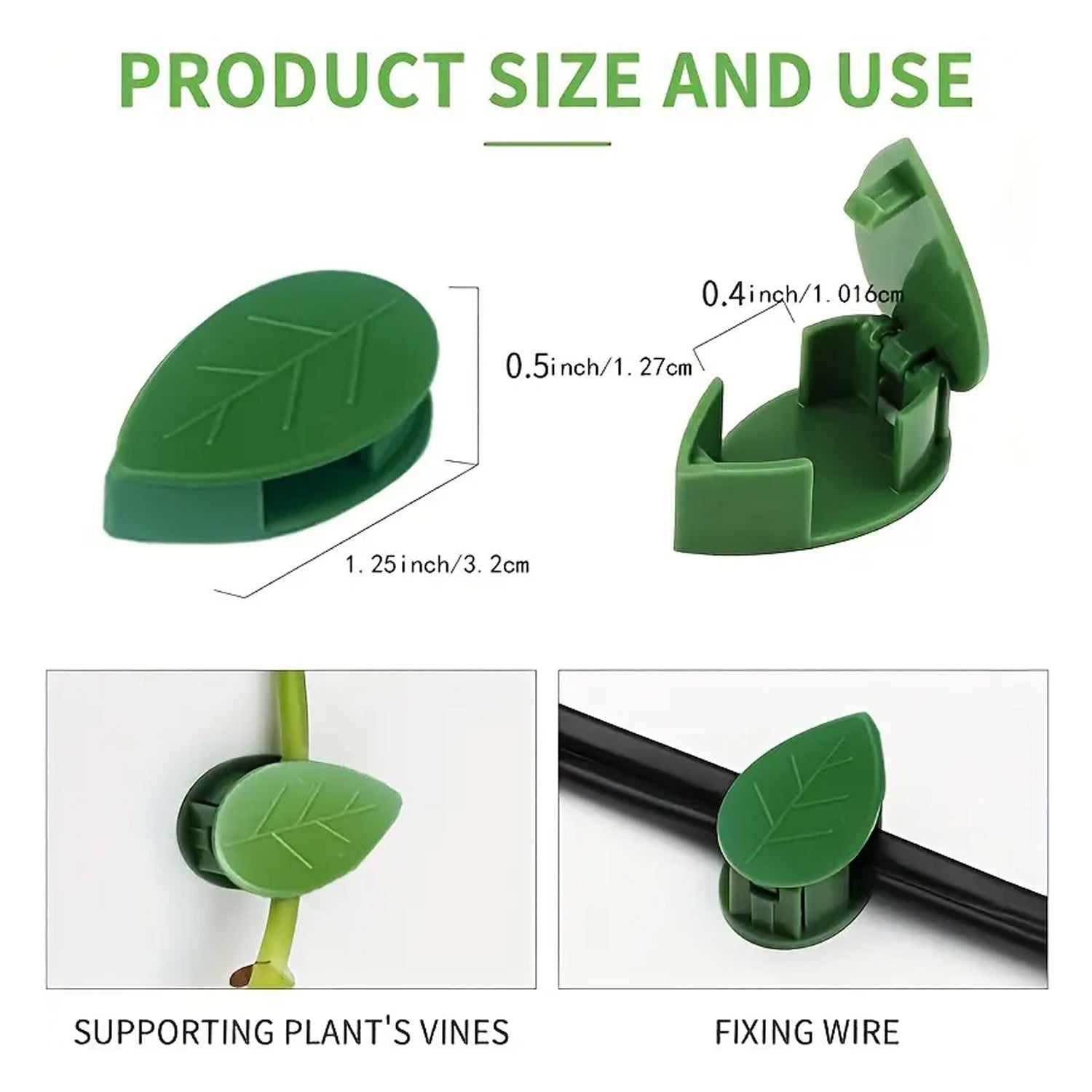 Plant Climbing Wall Fixture Clips – Self-Adhesive Vines Support Hooks (Set of 10)