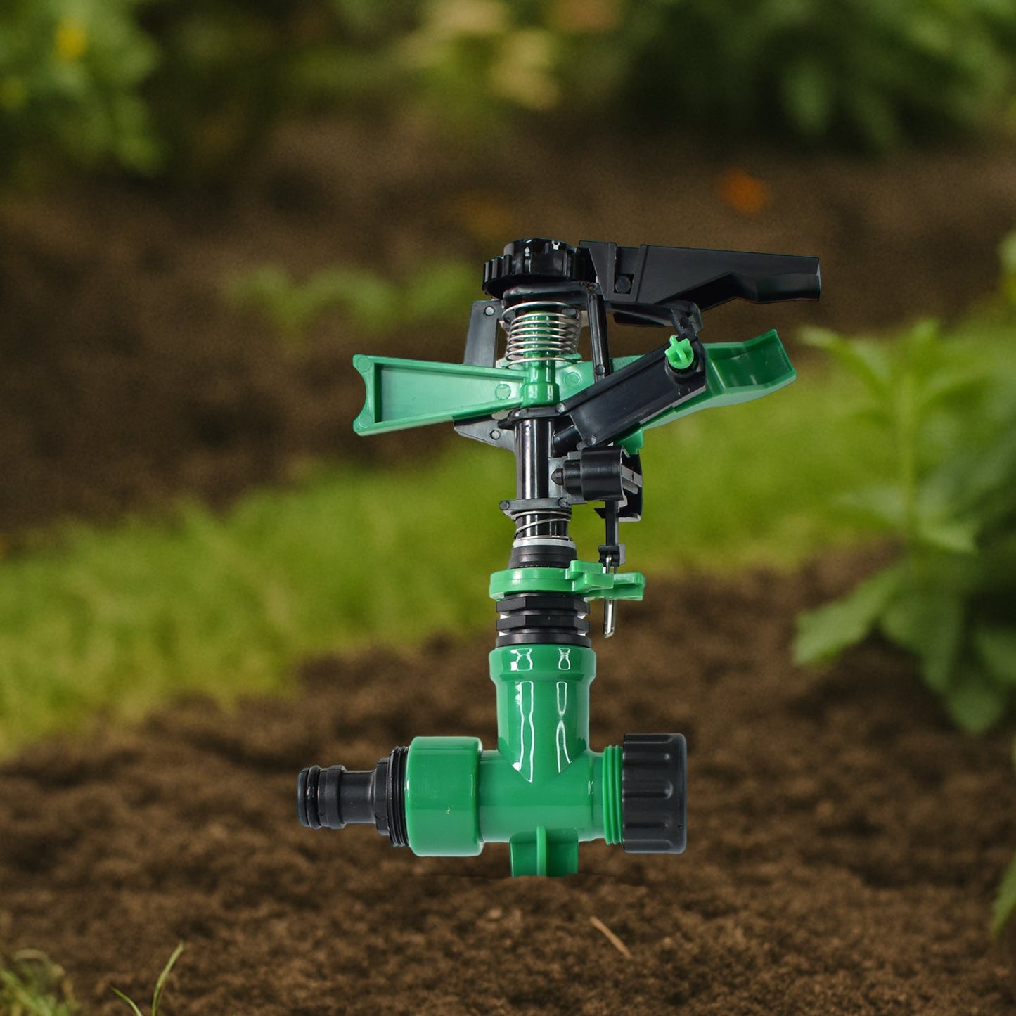 360-Degree Rotating Garden Impact Sprinkler for Efficient Irrigation - 1pc