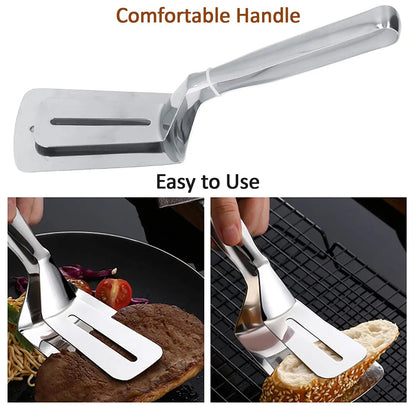 Multifunction Stainless Steel Cooking Tong for Frying, Grilling & BBQ