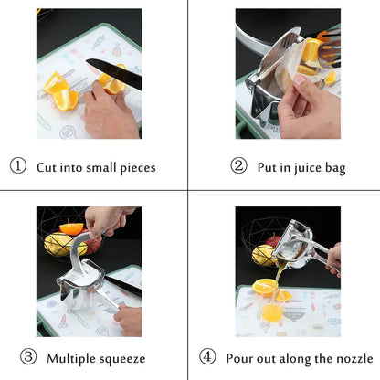 Manual Aluminium Metal Fruit Press Juicer – Heavy-Duty Citrus Extractor
