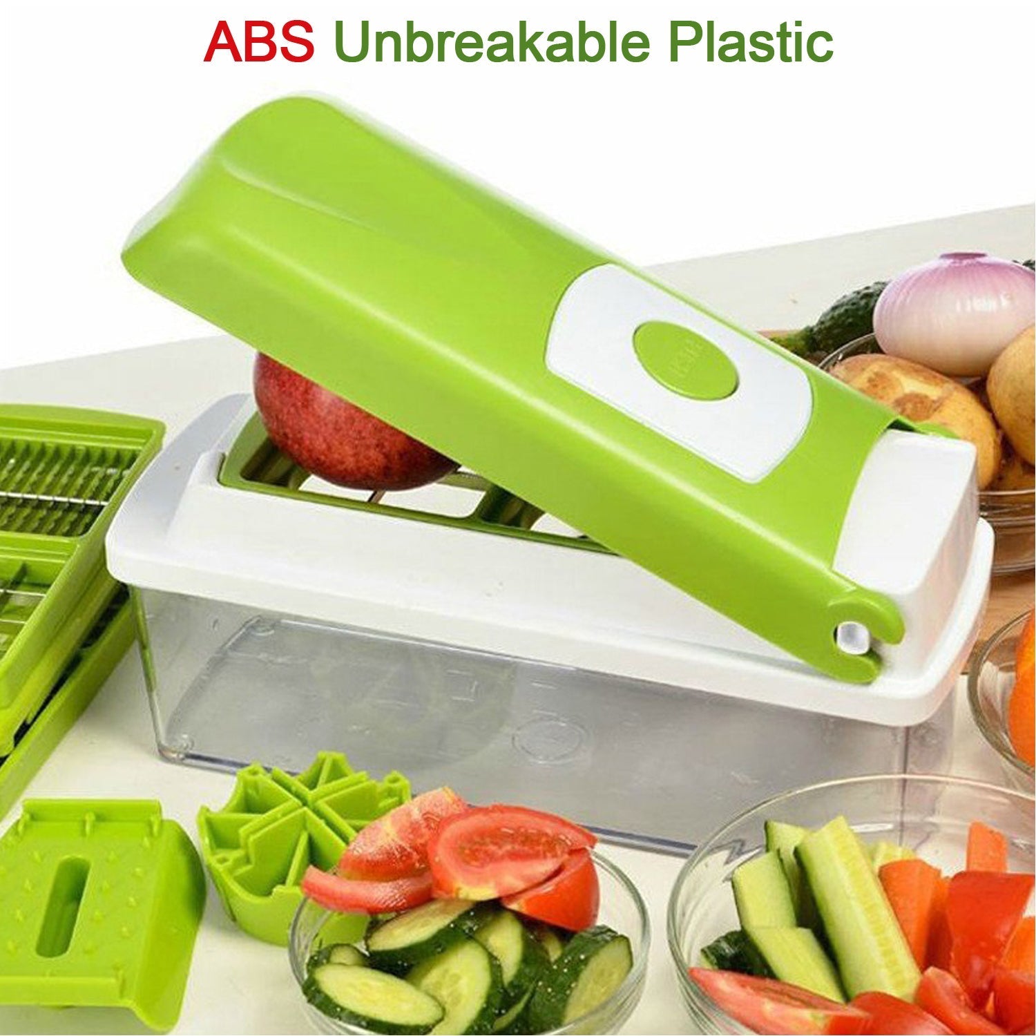 13-in-1 Manual Vegetable Chopper, Grater & Slicer