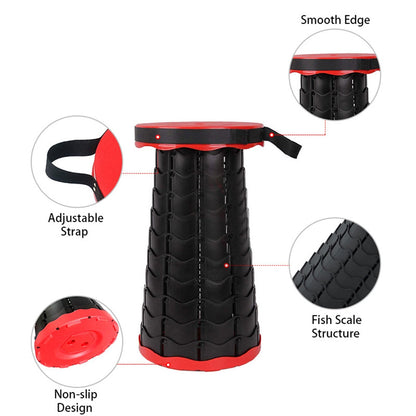 Retractable Telescopic Stool – Adjustable Height, Portable for Adults & Kids