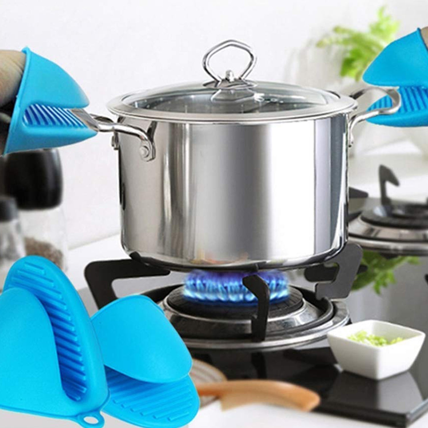 Silicone Heat-Resistant Potholder Mitt – Mini Oven & Cooking Glove