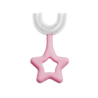 Star/U-Shape Silicone Toothbrush for Kids – Soft & Gentle Oral Care (1 Pc)