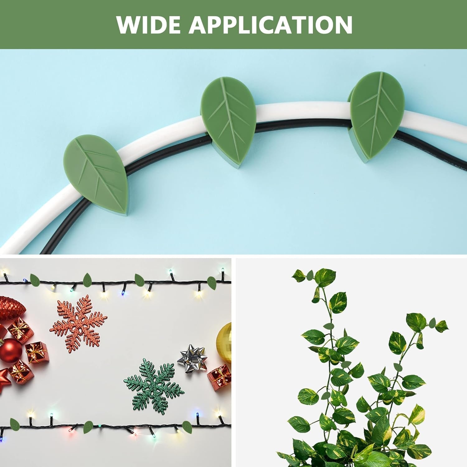 Plant Climbing Wall Fixture Clips – Self-Adhesive Vines Support Hooks (Set of 10)