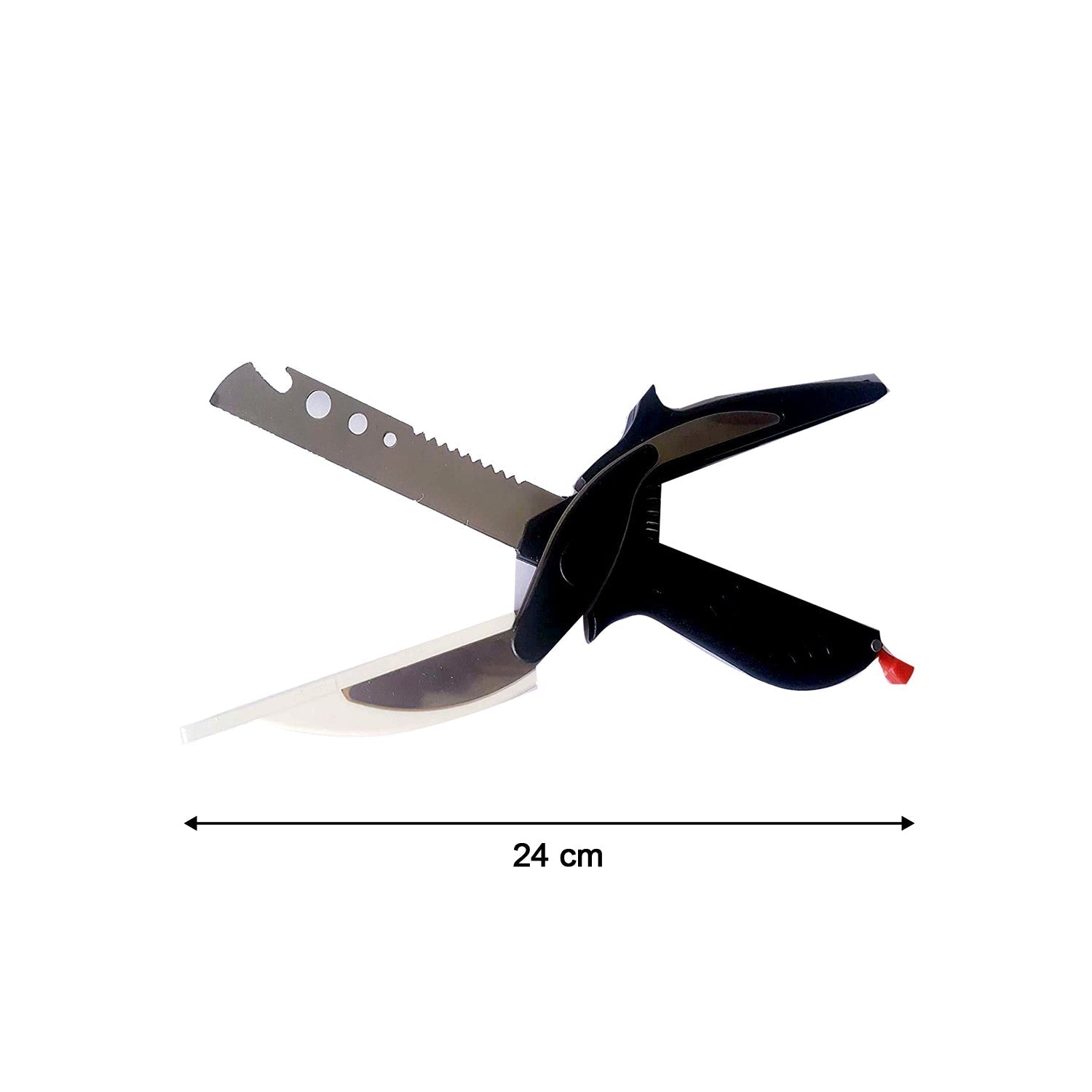 Stainless Steel 4-in-1 Clever Cutter – Black