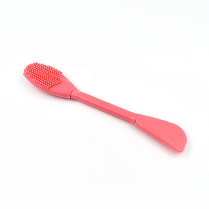 2-in-1 Silicone Mask Brush – Dual-Head Tool for Face Cleansing & Mask Use