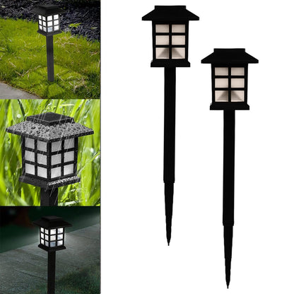 Solar Garden Lights (2 Pc Pack) – Waterproof Outdoor LED Pathway Lights for Patio, Lawn, Yard, and Landscape