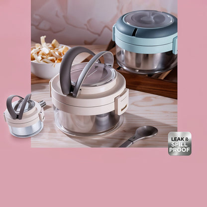 Ganesh Tiara 400ml Insulated Stainless Steel Lunch Box with Spoon
