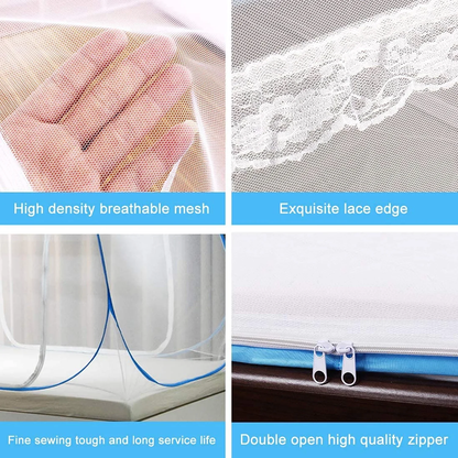 Premium Polyester Foldable Mosquito Net Tent – Self-Supporting & Portable (100 cm Long)