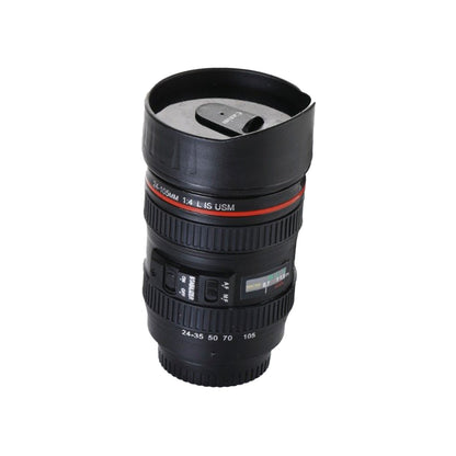 Camera Lens Coffee Mug Flask with Lid – Realistic & Insulated