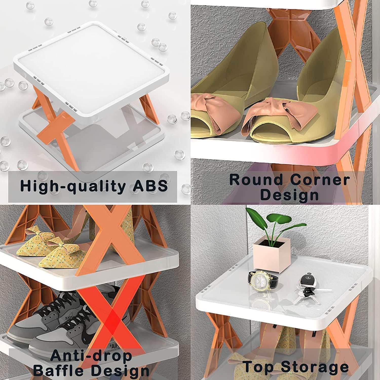 6-Tier Foldable Rack – Portable Storage Organizer for Home & Office