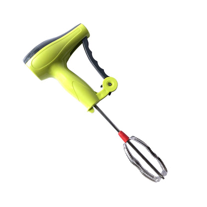 Power-Free Manual Hand Blender with Stainless Steel Blades – Milk Lassi Maker & Egg Beater