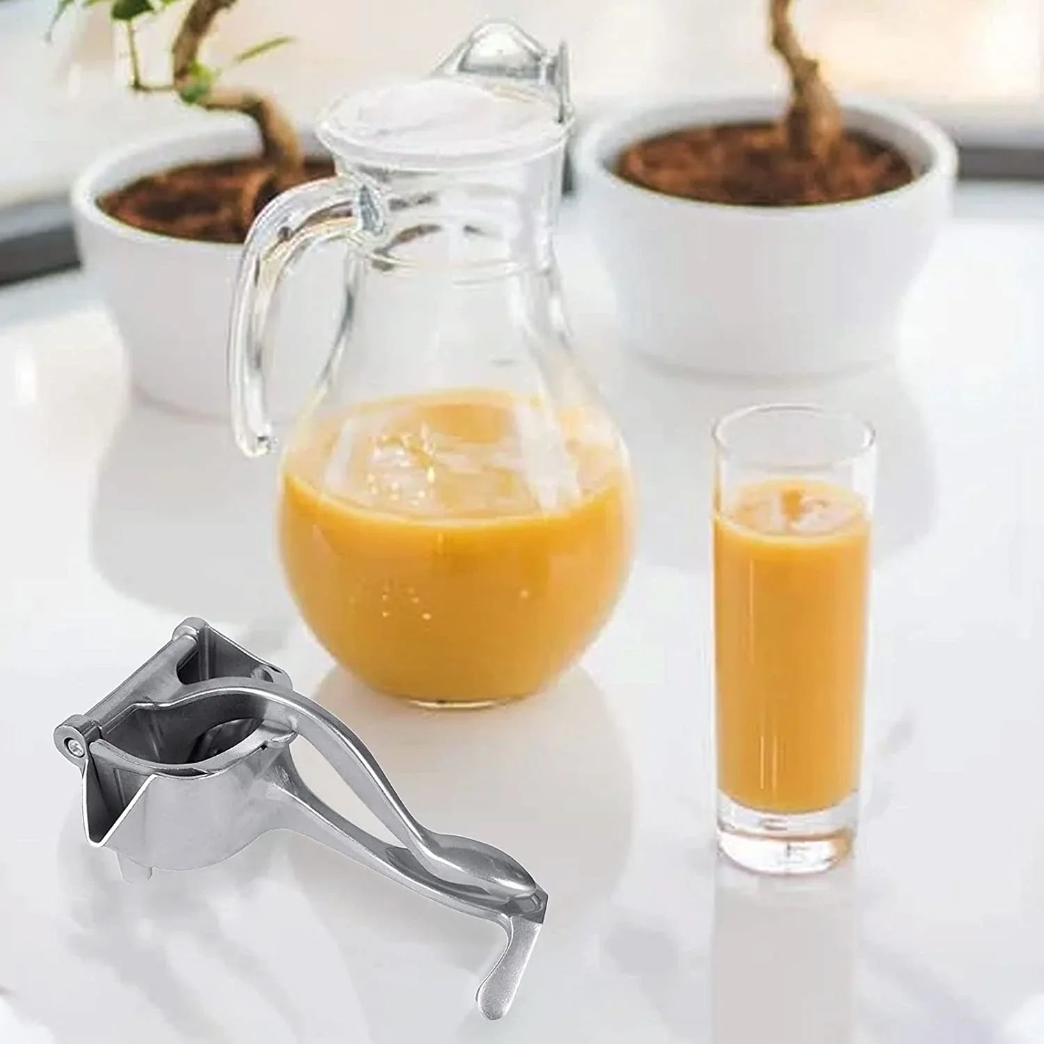 Manual Aluminium Metal Fruit Press Juicer – Heavy-Duty Citrus Extractor