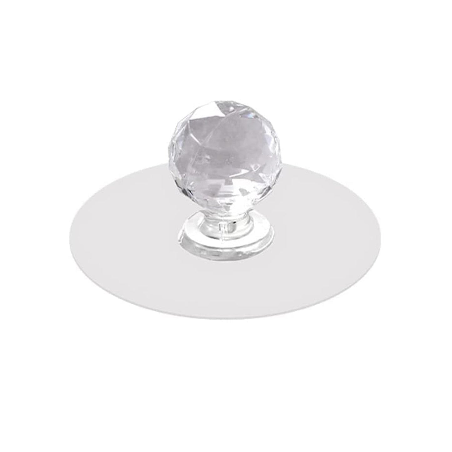 Clear Diamond Crystal Cabinet Knob – Self Adhesive Handle (10 pcs)