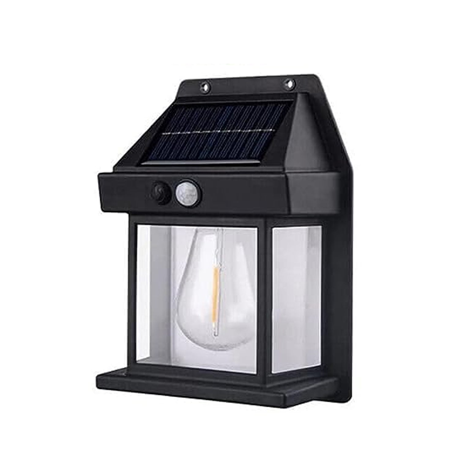 Solar Wall Lantern – Wireless Motion Sensor Dusk-to-Dawn Light