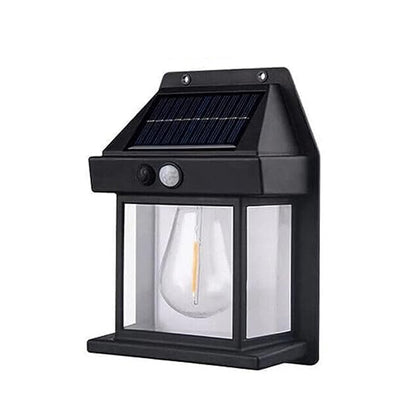 Solar Wall Lantern – Wireless Motion Sensor Dusk-to-Dawn Light
