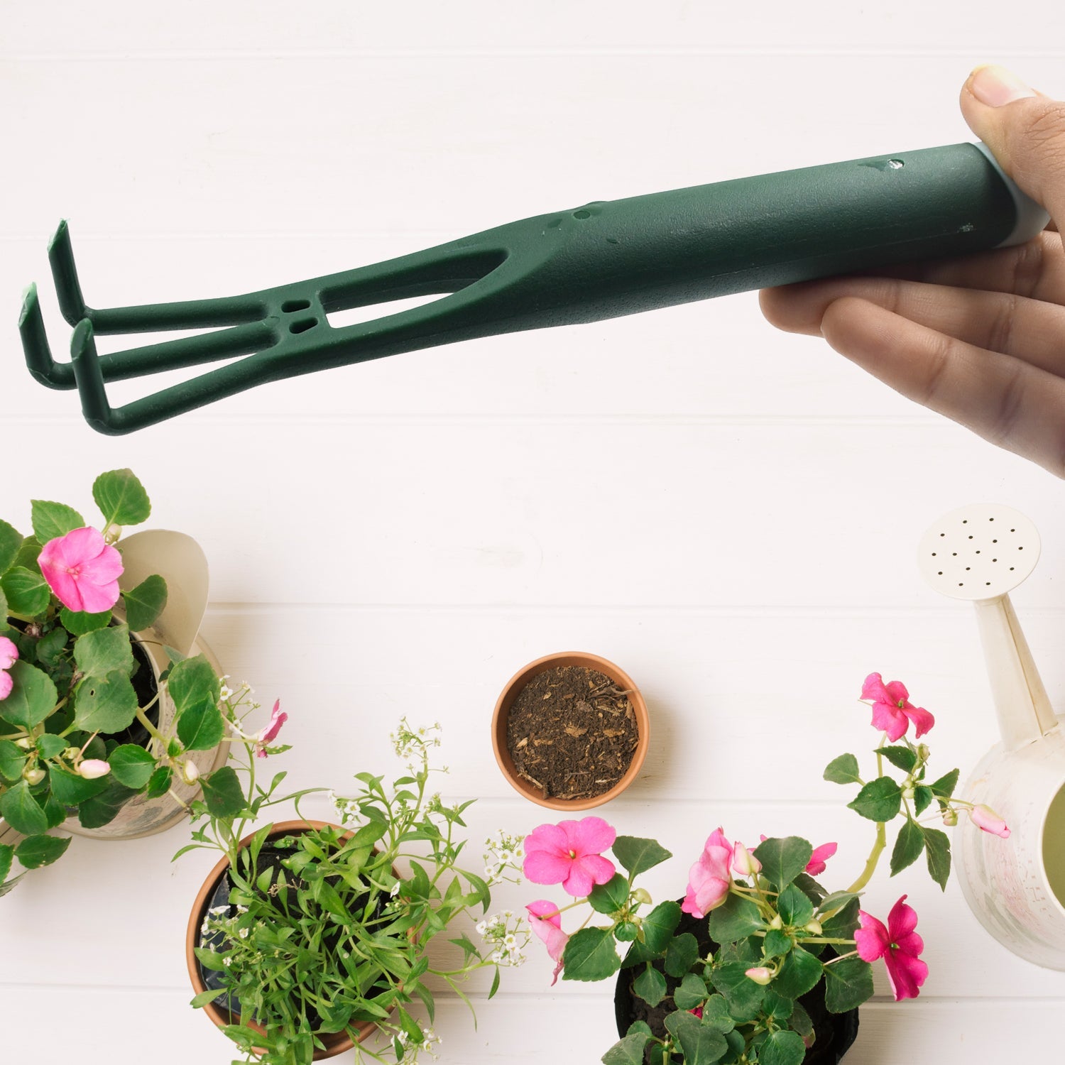 Heavy-Duty Garden Trowel & Hand Cultivator Set – Digging & Planting Tools - Set of 3