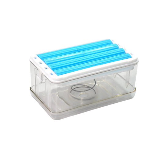 2-in-1 Portable Soap Dish & Dispenser with Roller – Home & Kitchen Use