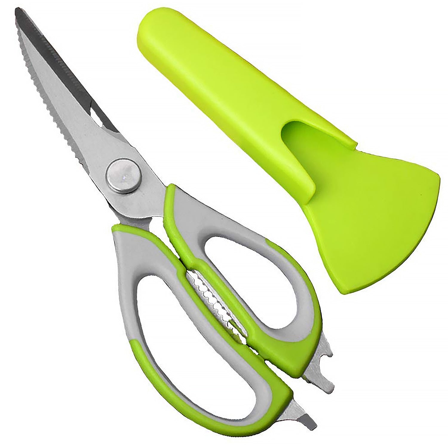 Multi-Purpose Stainless Steel Kitchen Shears with Magnetic Holder