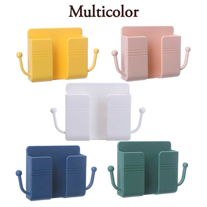 Wall Mount Mobile Stand with Hook – Compact Holder for Home & Office
