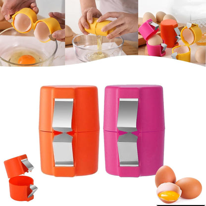 Handheld Egg Shell Opener and Egg Cracker Tool For Raw Eggs