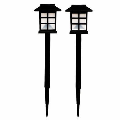 Solar Garden Lights (2 Pc Pack) – Waterproof Outdoor LED Pathway Lights for Patio, Lawn, Yard, and Landscape