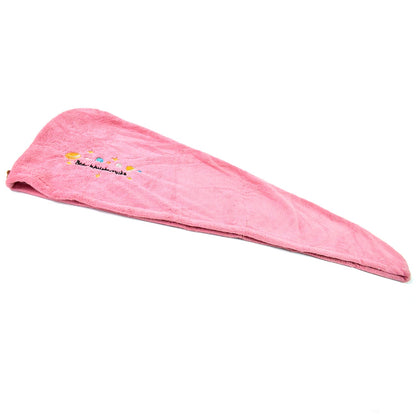 Microfiber Hair Wrap Towel Cap (1 Pc / 63x23 Cm / Random Color)