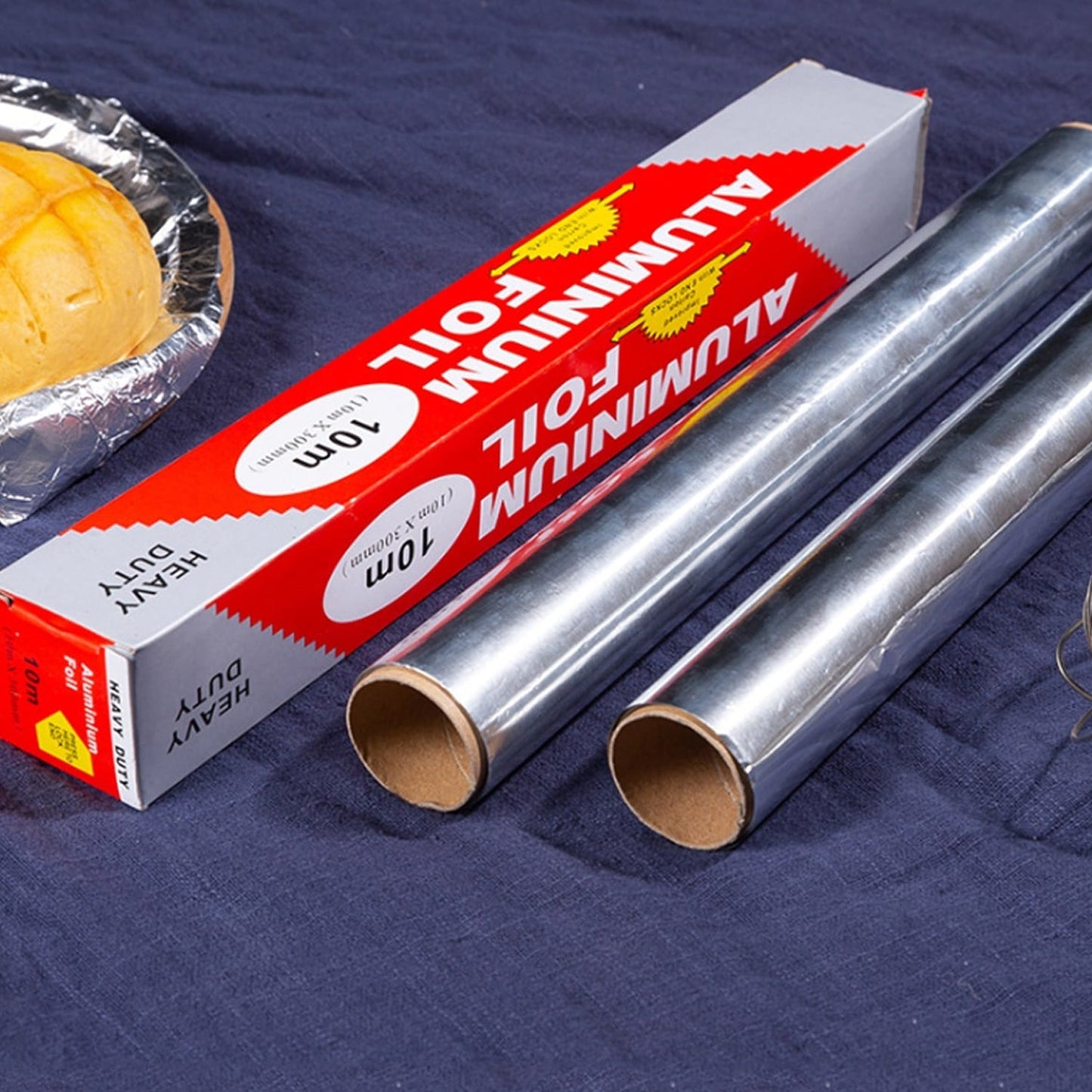 Heavy Duty Aluminum Foil Roll for Baking & Grilling – 10m x 300mm