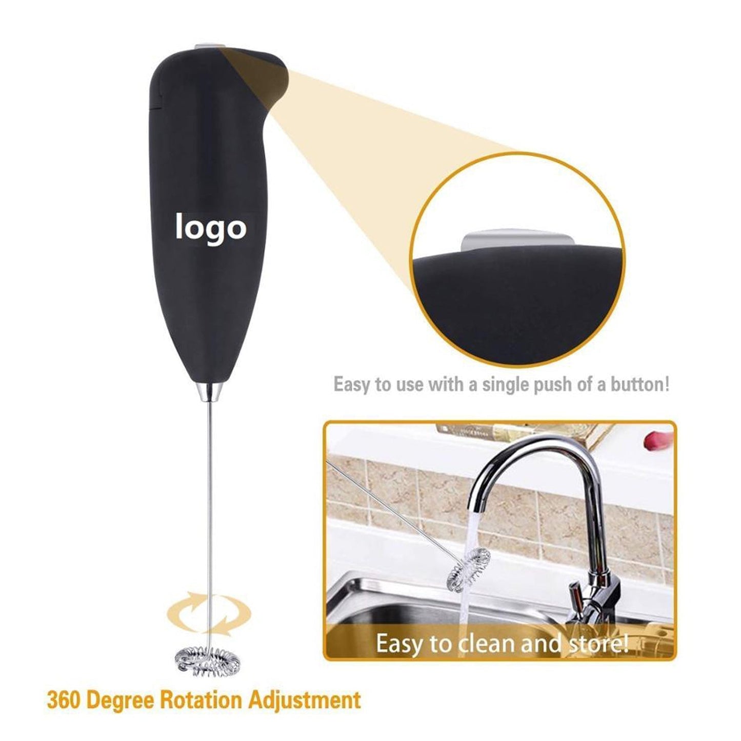 Hand Blender for Mixing & Blending | Compact Manual Kitchen Tool