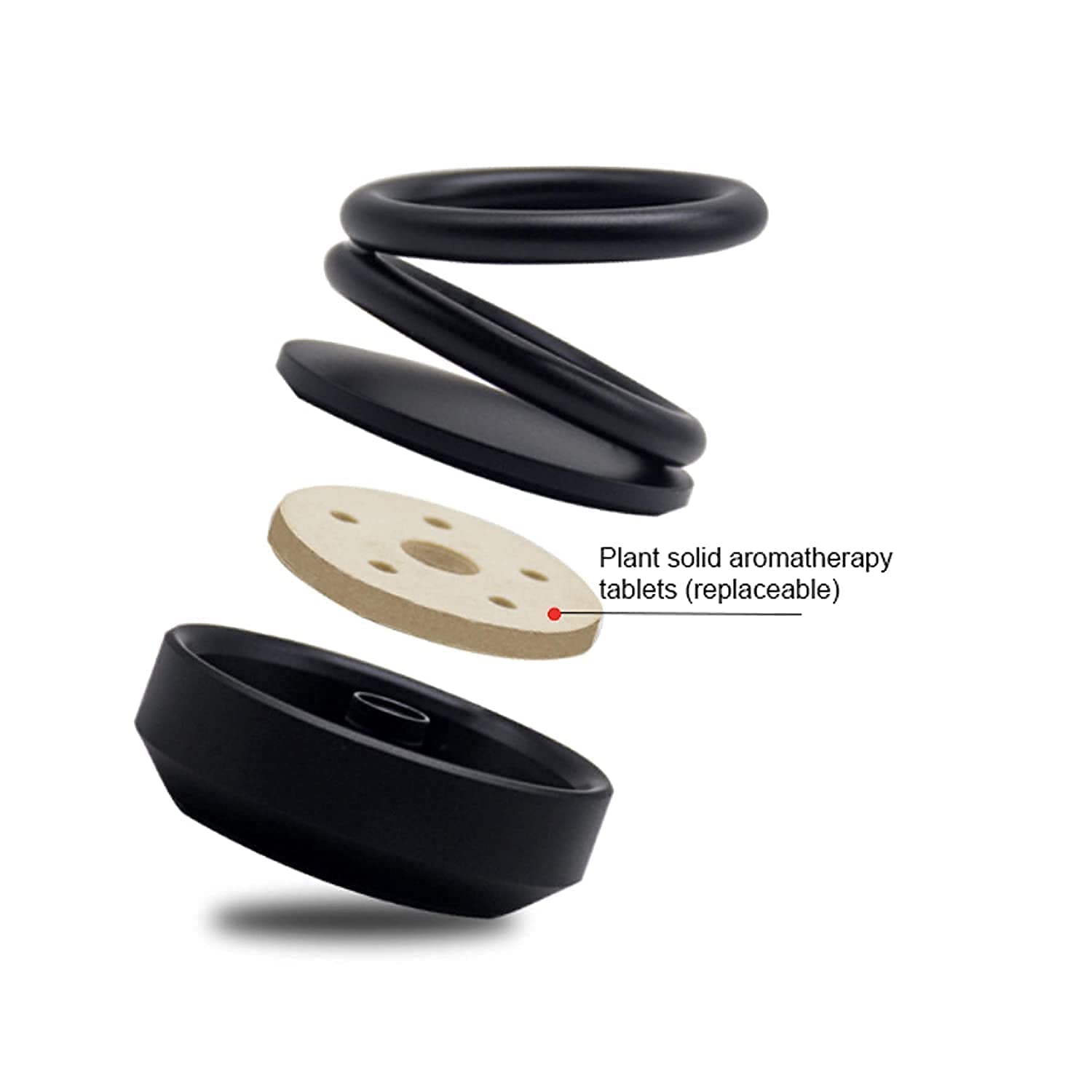 Solar Car Aroma Diffuser – 360° Rotating Air Freshener for Car & Home
